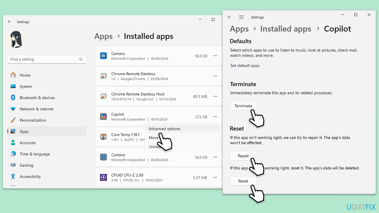 Fix copilot shows blank screen in windows 11 repair reset copilot copy Fix copilot shows blank screen in windows 11 repair reset copilot copy