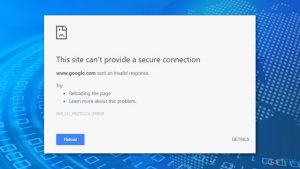 Fix err ssl protocol error on chrome