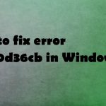 Fix error 0xc00d36cb in windows