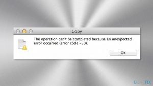 Fix error code 50 on mac