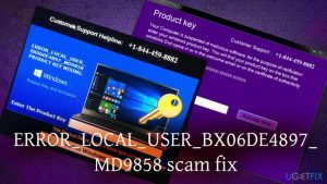 Fix error local user bx06de4897 md9858