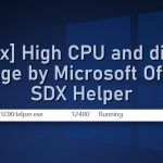 Fix high cpu and disk usage by microsoft office sdx helper