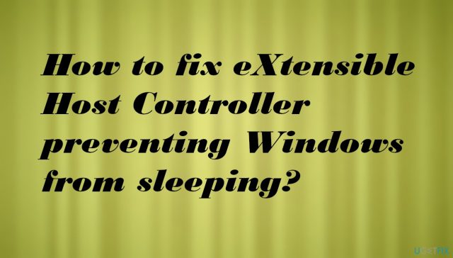 Fix host controller keeping computer from sleeping
