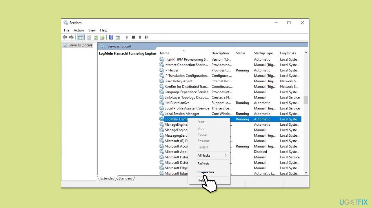 Fix logmein app is opening automatically in windows copy service name Fix logmein app is opening automatically in windows copy service name