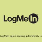 Fix logmein app is opening automatically in windows
