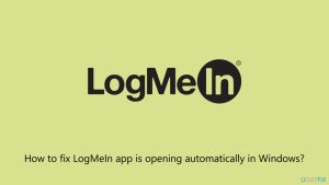 Fix logmein app is opening automatically in windows