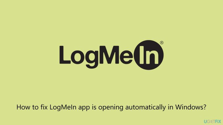 [Fix] LogMeIn app is opening automatically in Windows