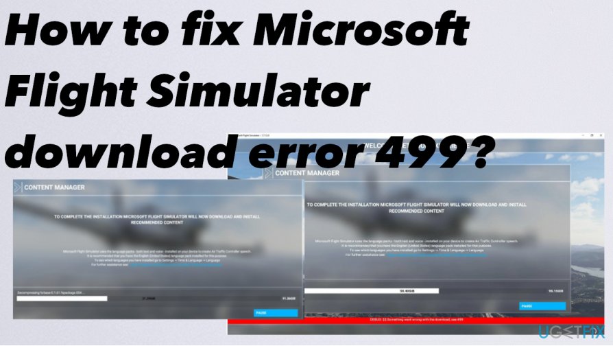 Microsoft Flight Simulator download error 499