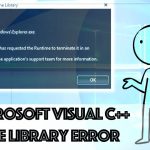 Fix microsoft visual c runtime library error in windows