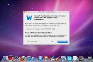 Fix microsoft word has encountered a problem and needs to close error on mac