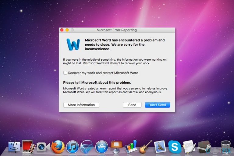 How to Fix “Microsoft Word has encountered a problem and needs to close” Error on Mac?