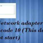 Fix network adapter error code