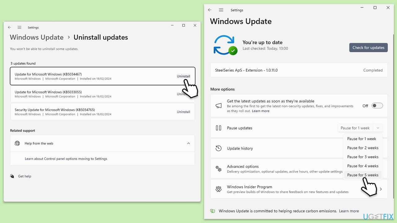 Fix power and battery settings missing in windows 11 uninstall updates