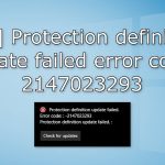 Fix protection definition update failed error code