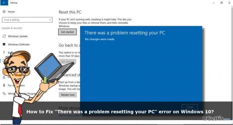 How to fix “There was a problem resetting your PC” error on Windows 10?