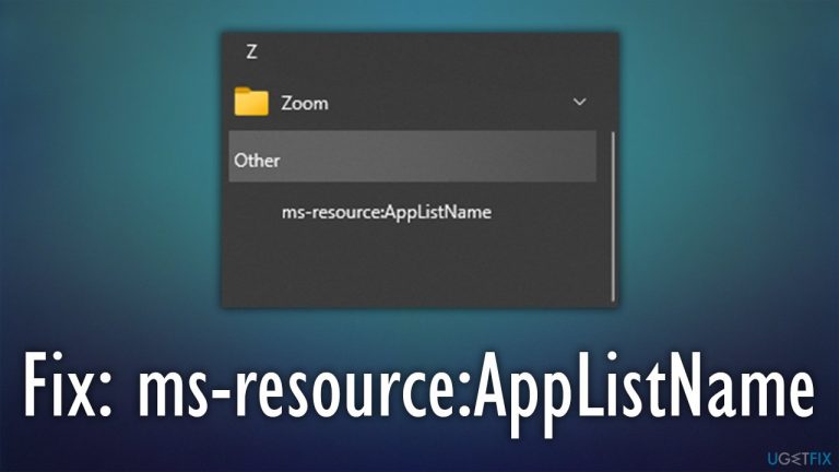 Fix: Start Menu broken item ms-resource:AppListName