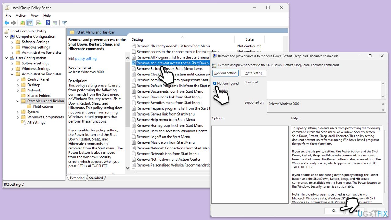 Fix there are currently no power options available with power button settings missing in windows group policy copy Fix there are currently no power options available with power button settings missing in windows group policy copy