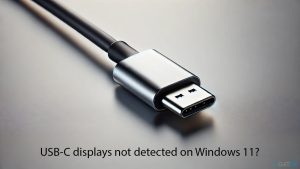 Fix usb c displays not detected on windows 11 copy