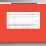 Fix website with harmful software warning