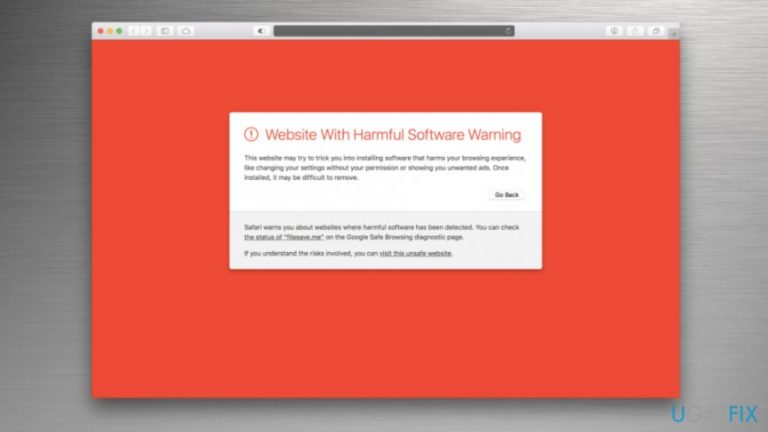 How to fix “Website with harmful software warning”?