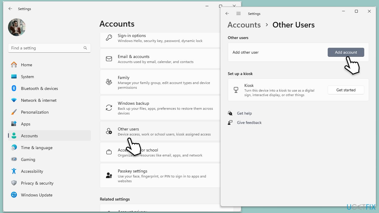 Fix windows help pages keep opening by themselves create new user account