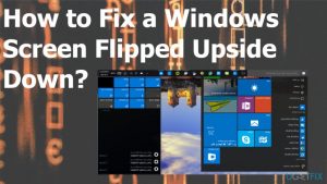 Fix windows screen flipped