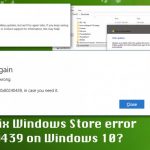 Fix windows store error 0x80240439 on windows