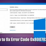 Fix windows update error code 0x800703f1