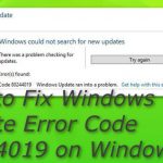 Fix windows update error
