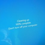 Fix windows update stuck at cleaning up phase copy