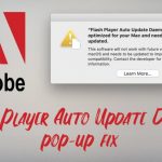 Flash player auto update daemon pop up fix on mac