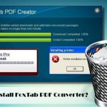Foxtab pdf converter removal