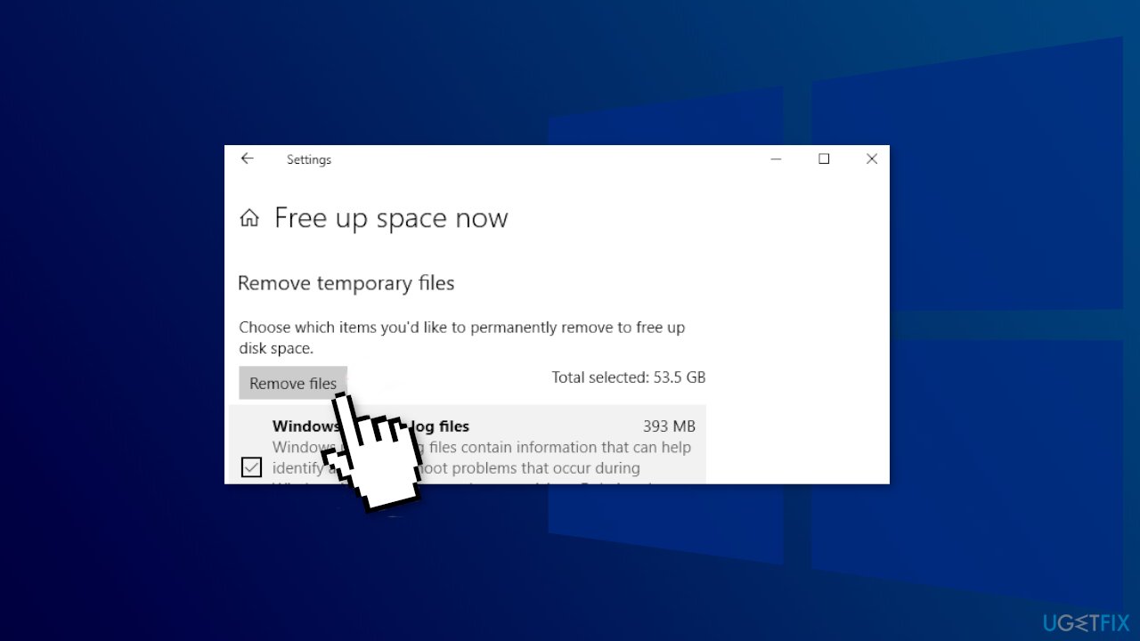Free up your disk space