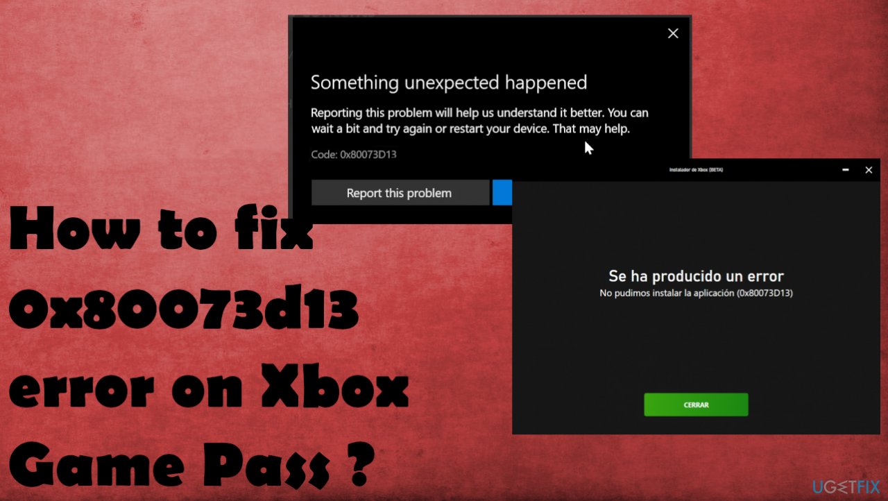 0x80073d13 error on Xbox Game Pass fix