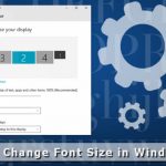 How to change font size in windows
