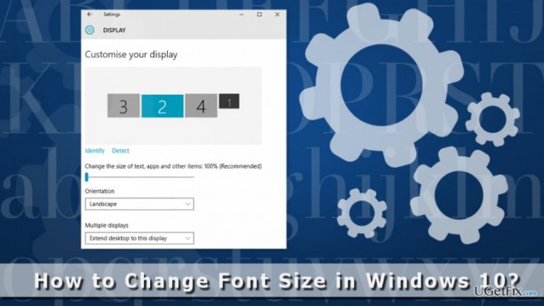 How to Change Font Size in Windows 10?