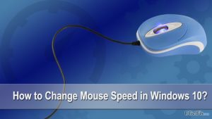 How to change mouse speed in windows