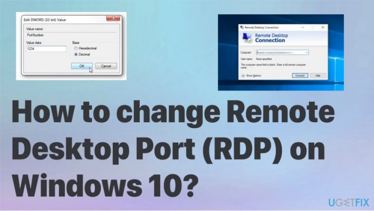 How to change Remote Desktop Port (RDP) on Windows 10?