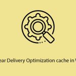 How to clear delivery optimization cache in windows copy
