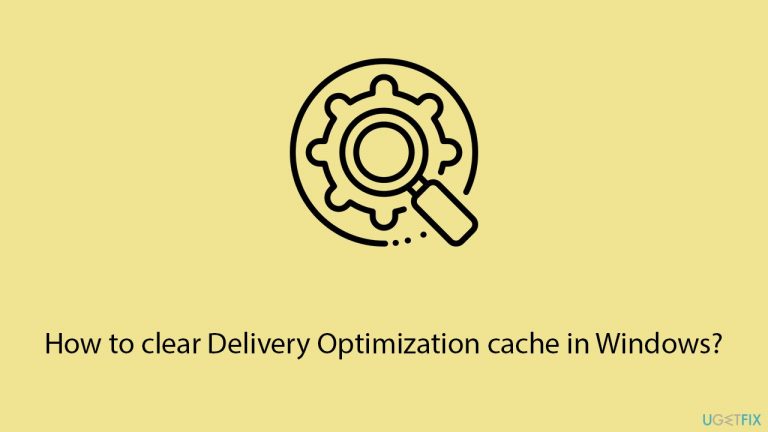 How to clear Delivery Optimization cache in Windows?