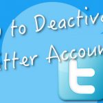 How to deactivate twitter account