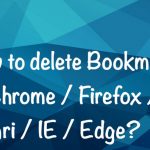 How to delete bookmarks on browsers