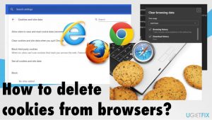 How to delete cookies from browsers