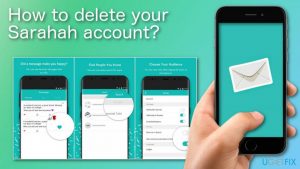 How to delete sarahah account