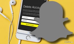 How to delete snapchat account