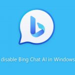 How to disable bing chat ai in windows search