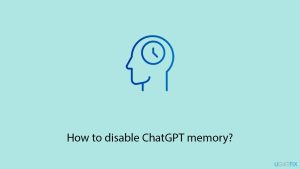 How to disable chatgpt memory copy