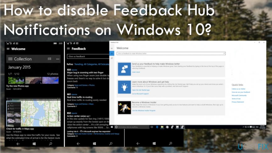 Disable Feedback Hub Notifications on Windows 10