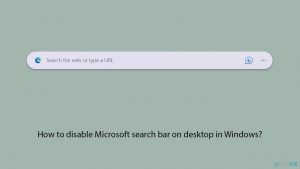 How to disable microsoft search bar on desktop in windows copy