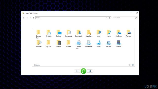 How to disable or enable file history in windows